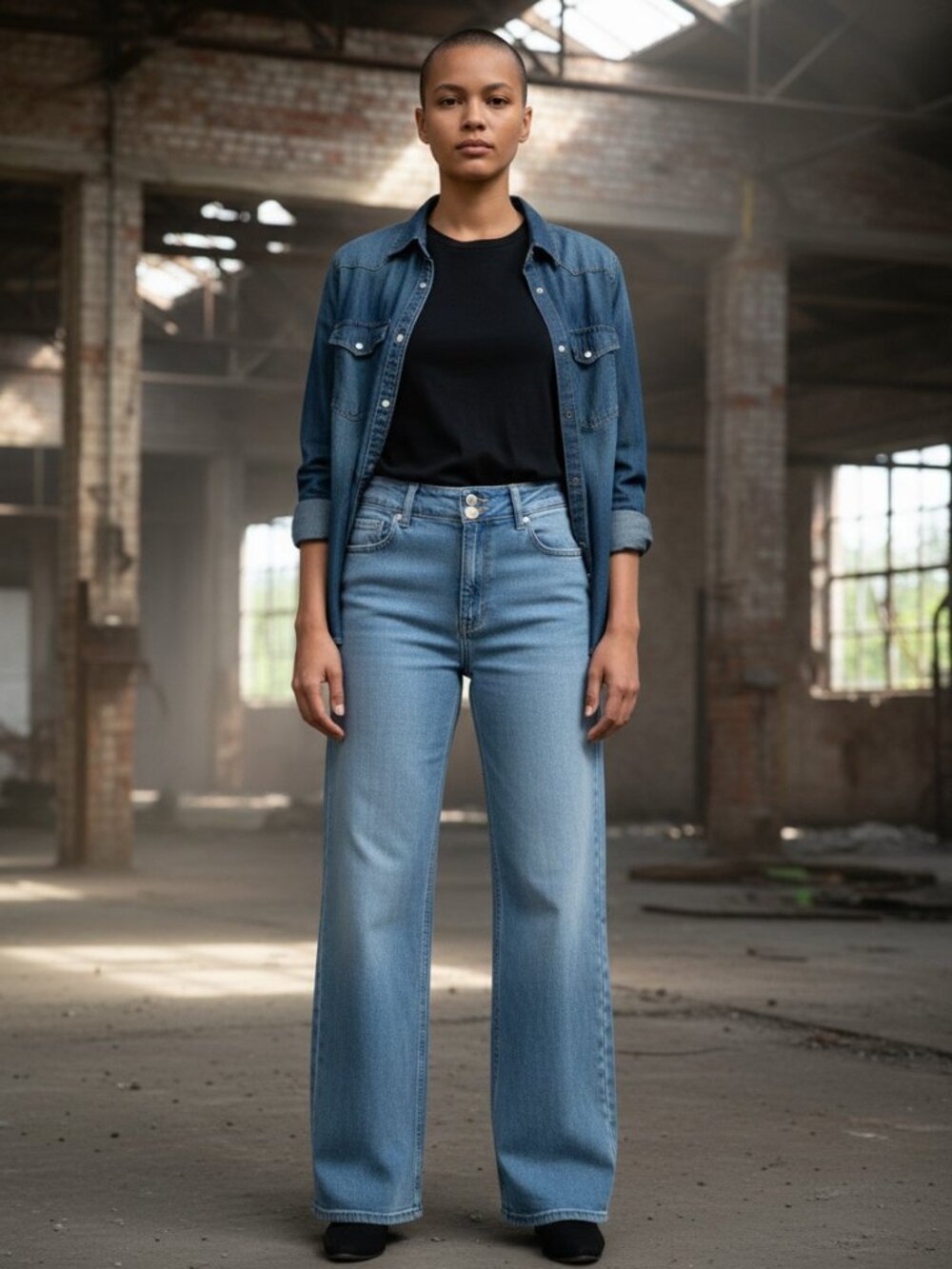 Hudson H0524-01 Women's Straight Leg Flap Pocket Stretch Denim Jeans.Plus 14